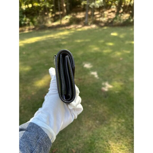 Michael Kors Logo Jet Set Charm Medium Envelope Trifold Wallet Smokey Olive - Picture 4 of 13